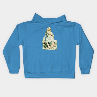 Mary of the Annunciation Watercolor Kids Hoodie